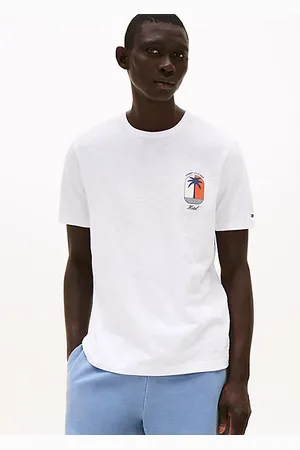 Tommy Hilfiger Tropical Logo Crew Neck T-Shirt