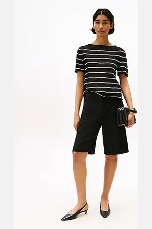 Tommy Hilfiger Linen Blend Slim Tailored Shorts