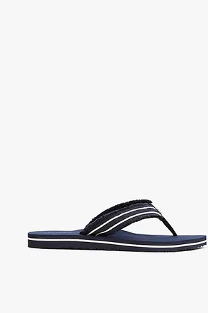 Tommy Hilfiger TH Monogram Webbing Strap Flip-Flops