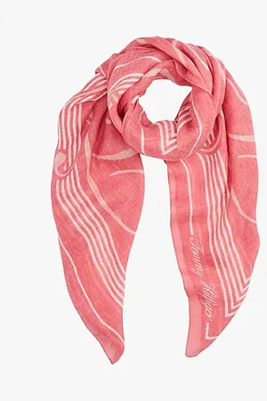 Tommy Hilfiger Pure Linen TH Monogram Square Scarf
