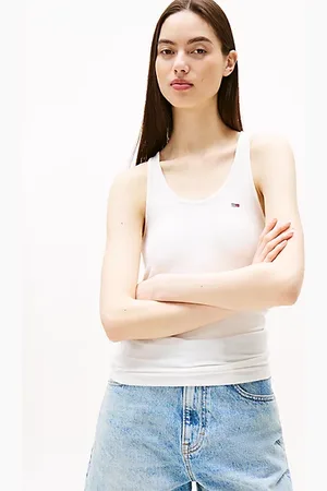 Tommy Hilfiger Ribbed Racerback Tank Top