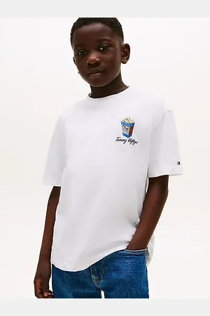 Tommy Hilfiger Back Graphic Textured T-Shirt