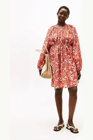 Tommy Hilfiger Curve Voile Midi Dress With Silk