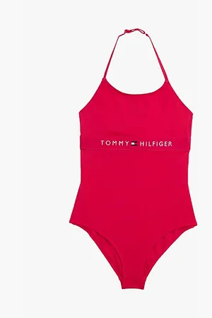 Tommy Hilfiger Original Logo Halterneck Swimsuit