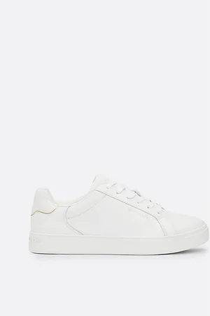 Tommy Hilfiger Leather Metallic Logo Court Trainers