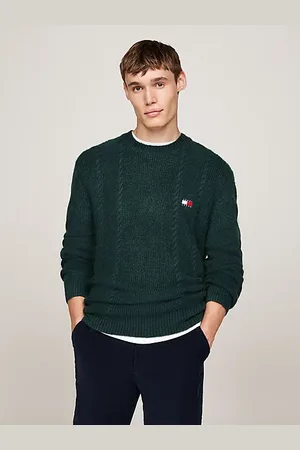 Tommy Hilfiger Cable Knit Crew Neck Slim Jumper