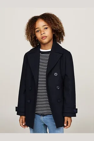 Tommy Hilfiger Wool Blend Lightweight Padded Peacoat
