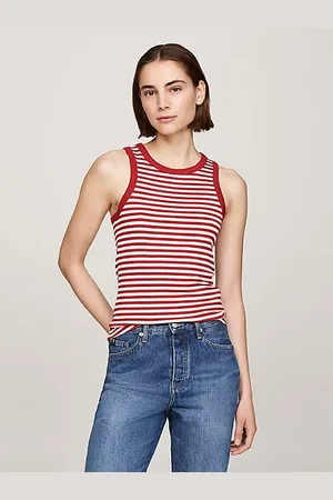 Tommy Hilfiger Stripe Ribbed Tank Top