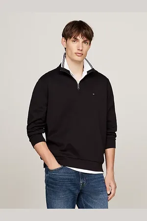 Tommy Hilfiger Logo Quarter-Zip Sweatshirt