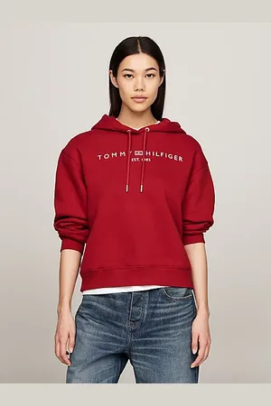 Tommy Hilfiger Logo Fleece Drawstring Hoody