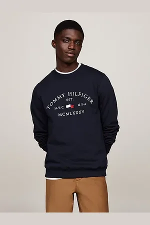Tommy Hilfiger Logo Embroidery Crew Neck Sweatshirt