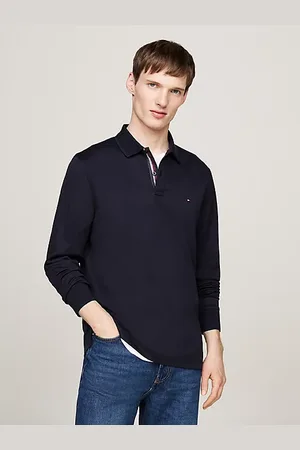 Tommy Hilfiger Jacquard Long Sleeve Polo Shirt