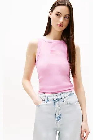 Tommy Hilfiger Ribbed Gradient Flag Slim Tank Top