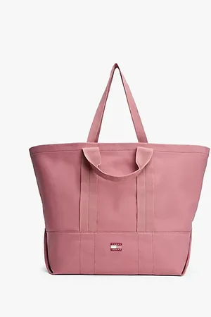 Tommy Hilfiger Tonal Logo Canvas Tote Bag