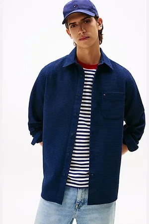 Tommy Hilfiger Relaxed Fit Waffle Knit Overshirt