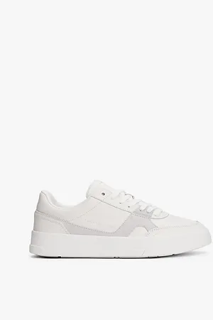 Tommy Hilfiger Leather Contrast Panel Court Trainers