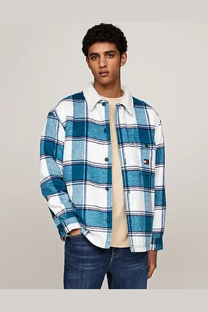 Tommy Hilfiger Sherpa Collar Check Casual Overshirt