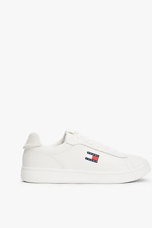 Tommy Hilfiger Archive Leather Mix Court Trainers