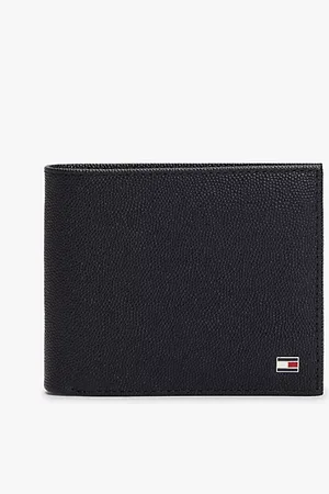 Tommy Hilfiger Enamel Flag Leather Bifold Wallet