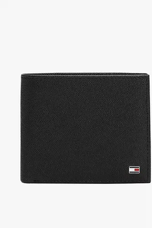 Tommy Hilfiger Enamel Flag Leather Bifold Wallet