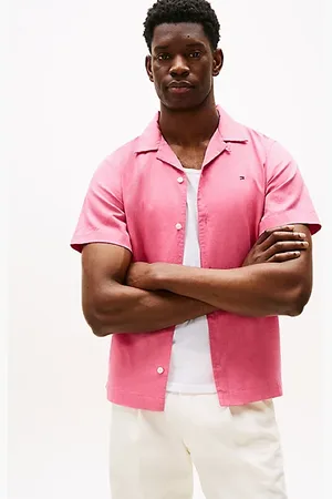 Tommy Hilfiger Regular Linen Blend Short Sleeve Shirt