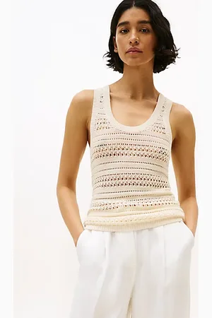 Tommy Hilfiger Crochet Racerback Slim Tank Top