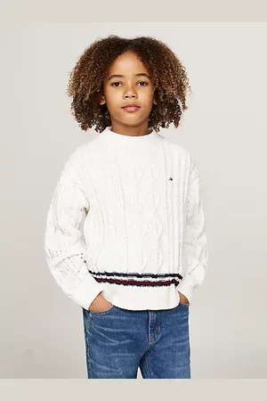 Tommy Hilfiger Global Stripe Chenille Cable Knit Jumper