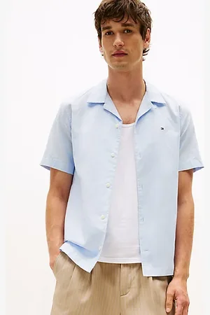 Tommy Hilfiger Regular Linen Blend Short Sleeve Shirt