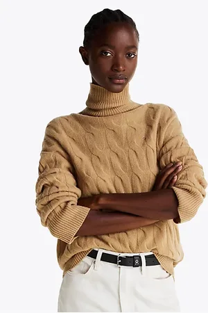 Tommy Hilfiger Relaxed Pure Wool Roll Neck Jumper