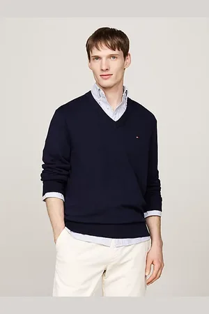 Tommy Hilfiger V-Neck Jumper with Cashmere