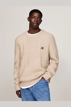 Tommy Hilfiger Cable Knit Crew Neck Slim Jumper