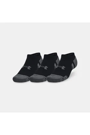 Under Armour Performance Cotton Unisex 3-Pack No Show Socks / / Pitch Gray L