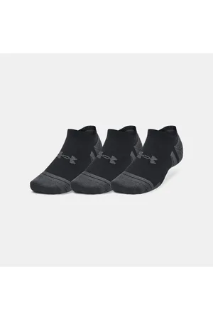 Under Armour Performance Tech Unisex 3-Pack No Show Socks / / Jet Gray L