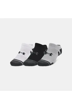 Under Armour Performance Tech Unisex 3-Pack No Show Socks Mod / White / Jet XL