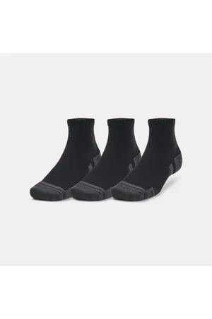 Under Armour Performance Tech Unisex 3-Pack Qrter Socks / / Jet Gray L
