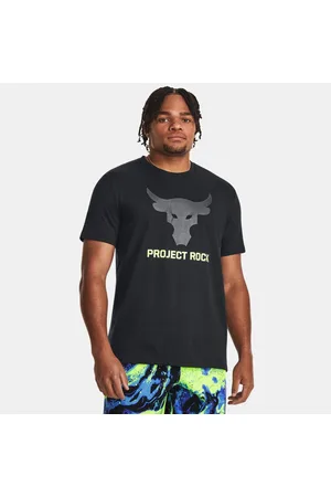 Camisetas Under Armour Project Rock LC Brahma Short-Sleeve T-Shirt Neptune/  Black