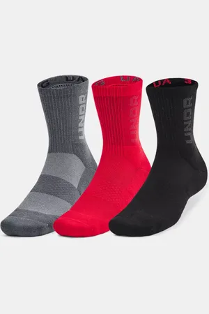 Under Armour 3-Maker Unisex 3-Pack Mid-Crew Socks / Castlerock / Castlerock L