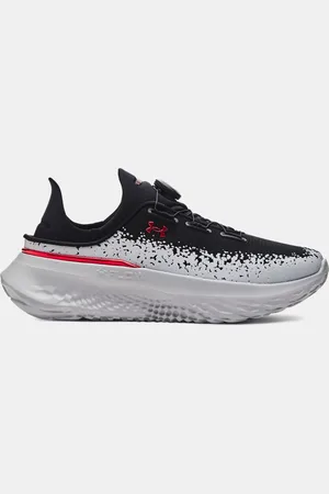 Under Armour SlipSpeed™ Mega Unisex Shoes / Mod Gray / Red 38