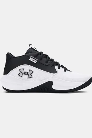 Under Armour Lockdown 7 Grade School Basketball Shoes / Black / Black 35.5