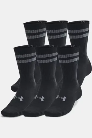 Under Armour Essential Unisex 6-Pack Crew Socks / / Black L