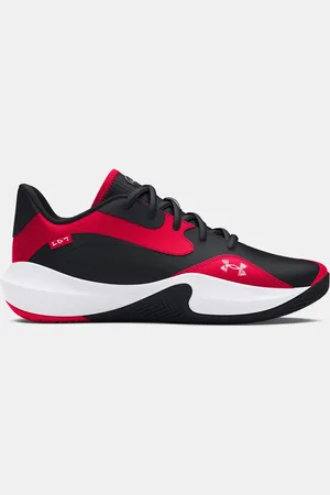 Under Armour Lockdown 7 Low Unisex Basketball Shoes / Black / White 44.5