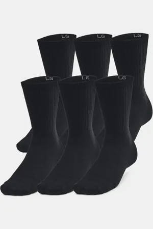 Under Armour Essential Unisex 6-Pack Crew Socks / / Castlerock L