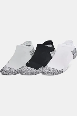 Under Armour ArmourDry® Pro Unisex 3-Pack No Show Socks / White / Castlerock L