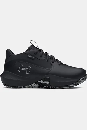 Under Armour Lockdown 7 Pre-School Basketball Shoes / / Metallic Silver 32