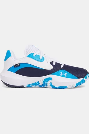Under Armour Lockdown 7 Low Unisex Basketball Shoes Midnight Navy / Electric / White 45.5