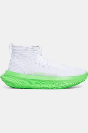 Under Armour FUTR X ELITE Unisex Basketball Shoes / Halo Gray / Green Shock 44.5