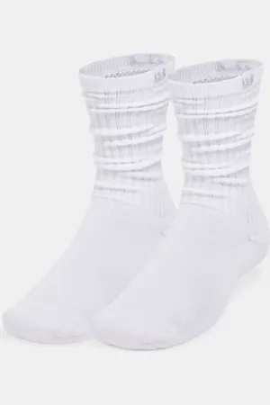 Under Armour Sportstyle Cotton Scrunch Unisex 2-Pack Crew Socks / / Halo Gray L