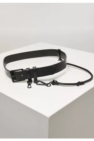 Urban classics Imitation Leather Belt With Key Chain