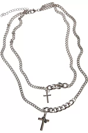 Urban classics Various Chain Cross Necklace one size