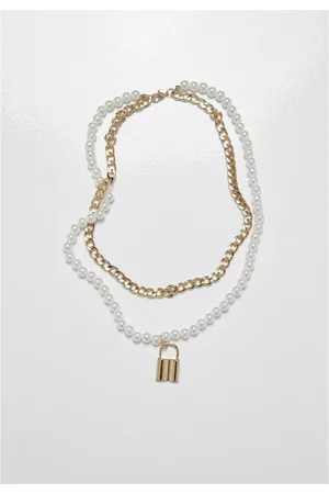 Urban classics Padlock Pearl Layering Necklace